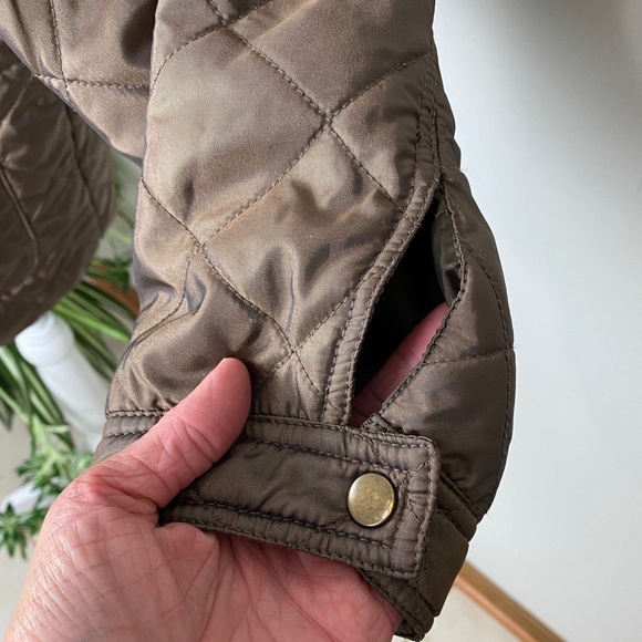 Jane Ashley, Plus Size 2X Jacket Brown Quilted Full Zip Pockets - Picture 8 of 14